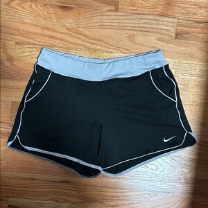 Nike Women's Black Shorts with Gray Trim
